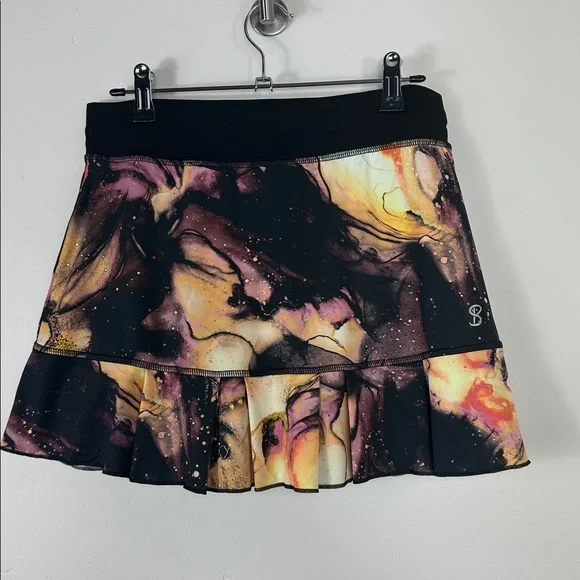 Sofibella Abstract UV Colors Cosmos 14” Tennis pickleball Skort Skirt Small - Picture 5 of 8